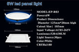 Ultra thin Design 3W 4W 6W 9W 12W 15W 18W LED Ceiling Recessed Grid Downlight / Slim Round And Square Flat Panel Light