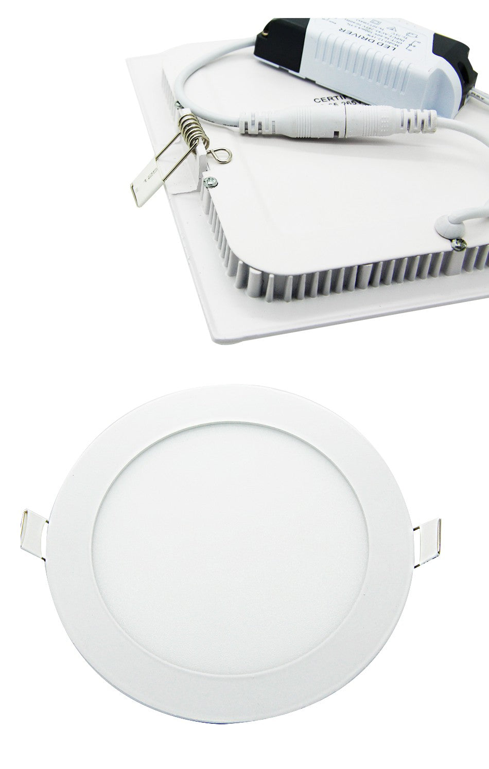 Ultra thin Design 3W 4W 6W 9W 12W 15W 18W LED Ceiling Recessed Grid Downlight / Slim Round And Square Flat Panel Light