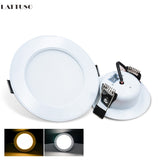 Led Downlights 220v Led Ceiling Light Recessed Down light Round Led Panel Light 3W 5W 7W 9W 12W 15W Spotlight Indoor Lighting