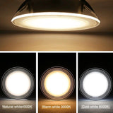 LED Downlight 230V 5W 7W 9W 12W 15W 4000K Recessed LED Spot Lighting Bedroom Kitchen bathroom Indoor led down light lamp