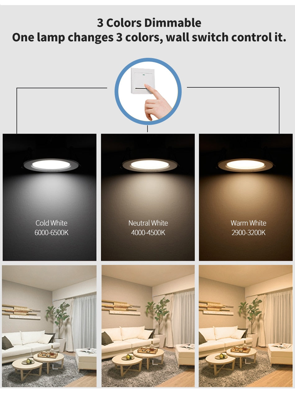 LED Downlight 230V 5W 7W 9W 12W 15W 4000K Recessed LED Spot Lighting Bedroom Kitchen bathroom Indoor led down light lamp