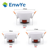 ZigBee RGB Smart LED Downlight Dimming Round Spot Light 7W 9W RGB + Warm + White Color Changing Light Works Alexa AC110-250V