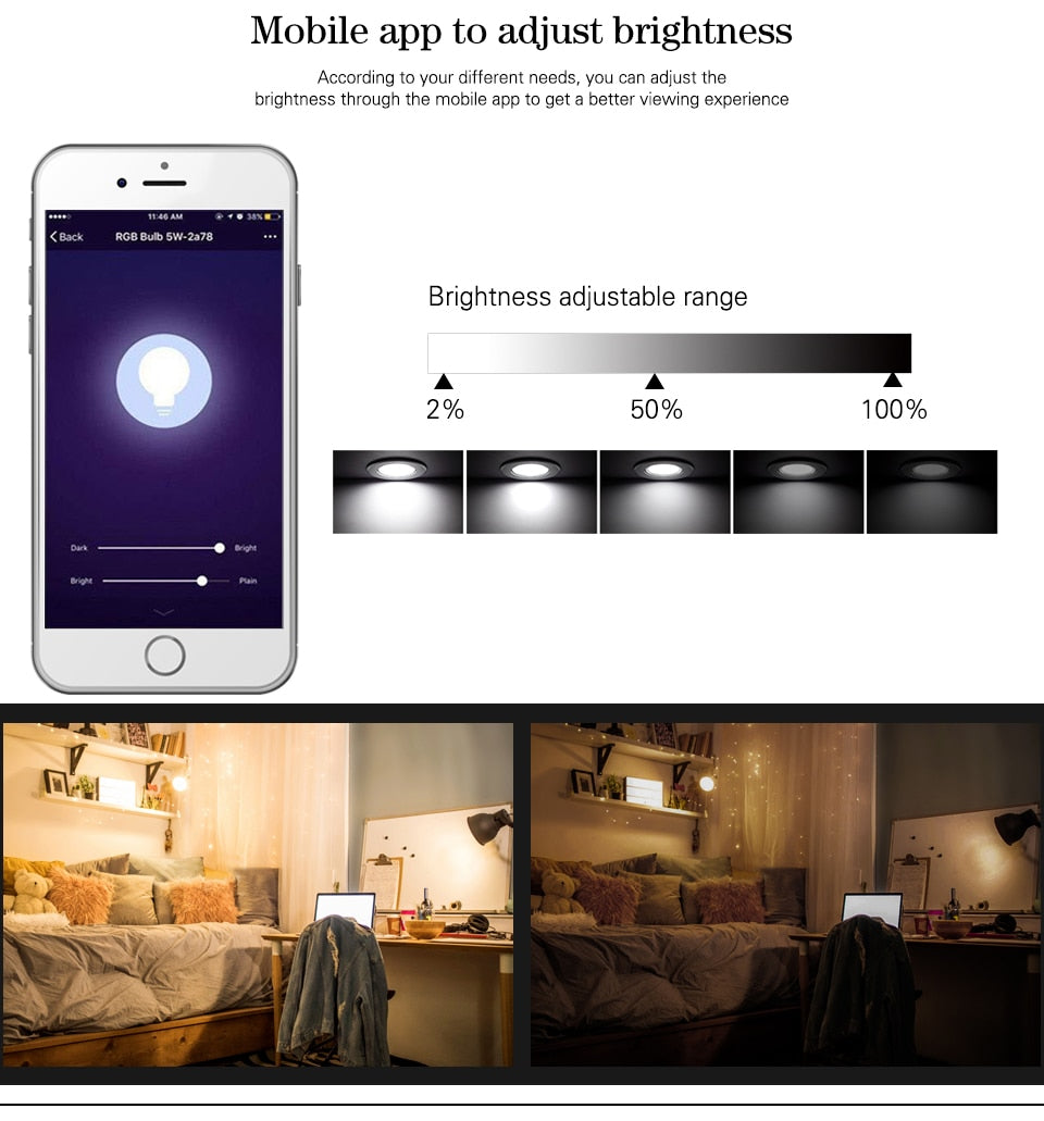 ZigBee RGB Smart LED Downlight Dimming Round Spot Light 7W 9W RGB + Warm + White Color Changing Light Works Alexa AC110-250V