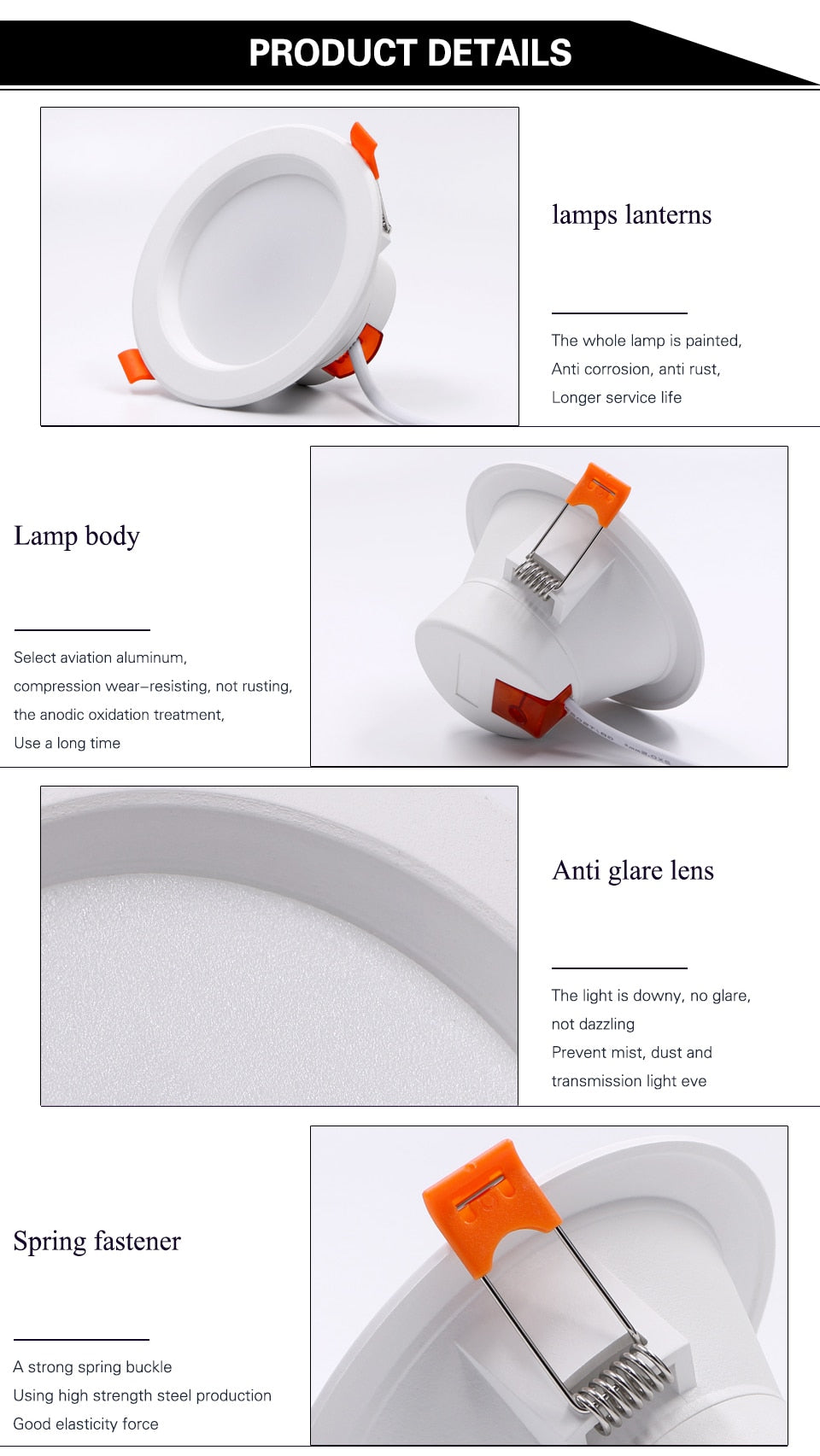 ZigBee RGB Smart LED Downlight Dimming Round Spot Light 7W 9W RGB + Warm + White Color Changing Light Works Alexa AC110-250V