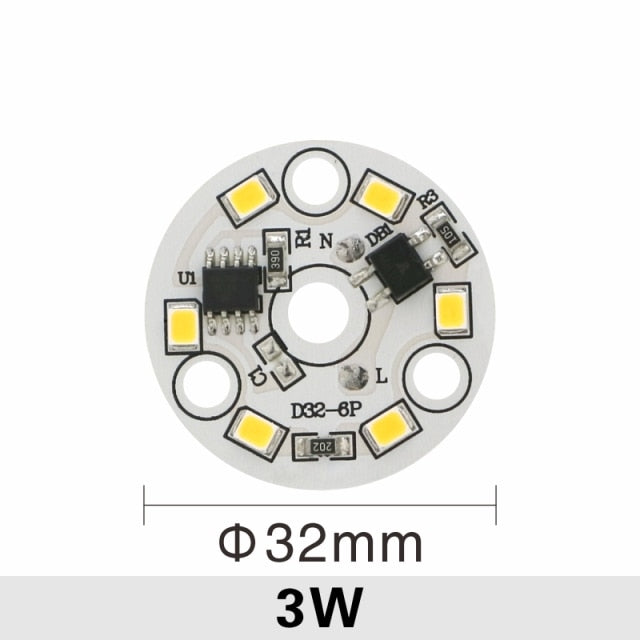LED Chip for Downlight 10 PCS 3W 5W 7W 9W 12W 15W 18W SMD 2835 Round Light Beads AC 220V-240V Downlight Chip Lighting Spotlight