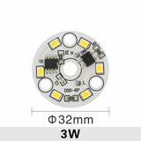 LED Chip for Downlight 10 PCS 3W 5W 7W 9W 12W 15W 18W SMD 2835 Round Light Beads AC 220V-240V Downlight Chip Lighting Spotlight