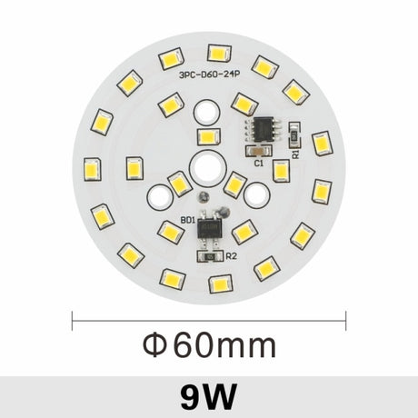 LED Chip for Downlight 10 PCS 3W 5W 7W 9W 12W 15W 18W SMD 2835 Round Light Beads AC 220V-240V Downlight Chip Lighting Spotlight