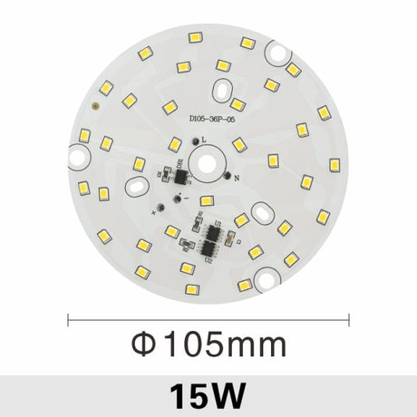 LED Chip for Downlight 10 PCS 3W 5W 7W 9W 12W 15W 18W SMD 2835 Round Light Beads AC 220V-240V Downlight Chip Lighting Spotlight