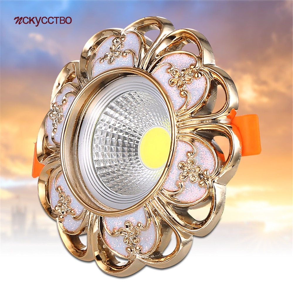 European Style Resin Garland Led Ceiling Lamp Led Recessed Spot Down Lights Indoor Living Room Lighting Fixture Home Decoration