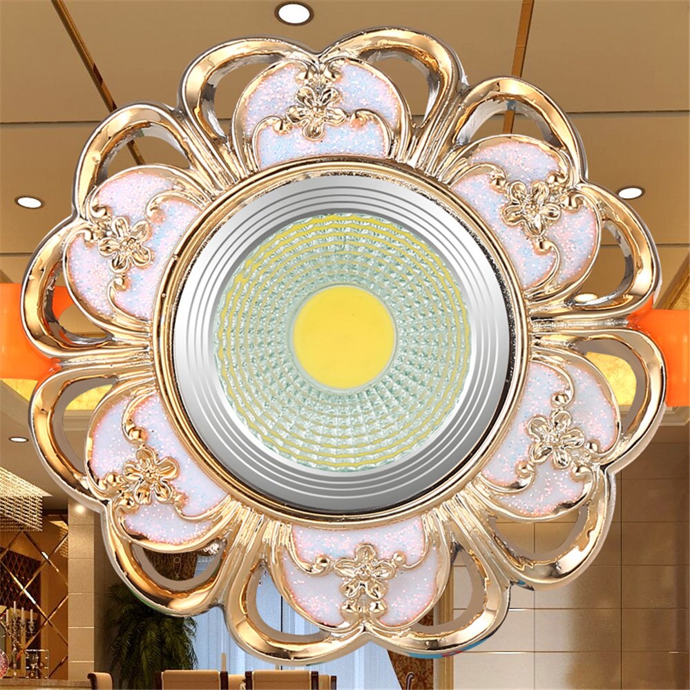 European Style Resin Garland Led Ceiling Lamp Led Recessed Spot Down Lights Indoor Living Room Lighting Fixture Home Decoration