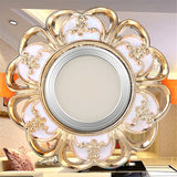 European Style Resin Garland Led Ceiling Lamp Led Recessed Spot Down Lights Indoor Living Room Lighting Fixture Home Decoration