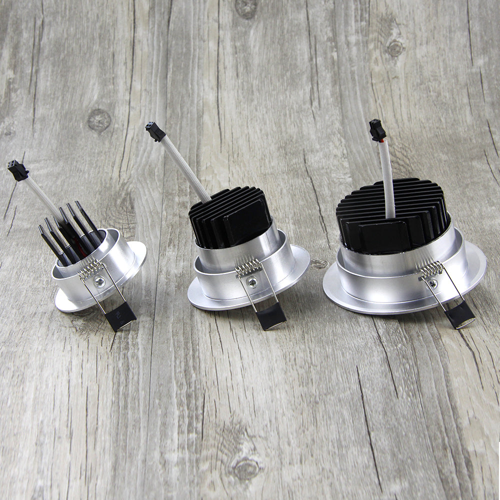 Adjustable Angle Dimmable LED COB Downlight 6W 9W 12W 18W Recessed Ceiling Lamp AC110V 220V Downlight Spot Light Home Decor