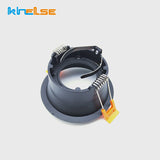 Round GU10 Recessed Downlight Replacement Kit Black MR16 Fitting Mounting Ceiling Spot Lights Frame GU5.3 Lamp Socket Holder