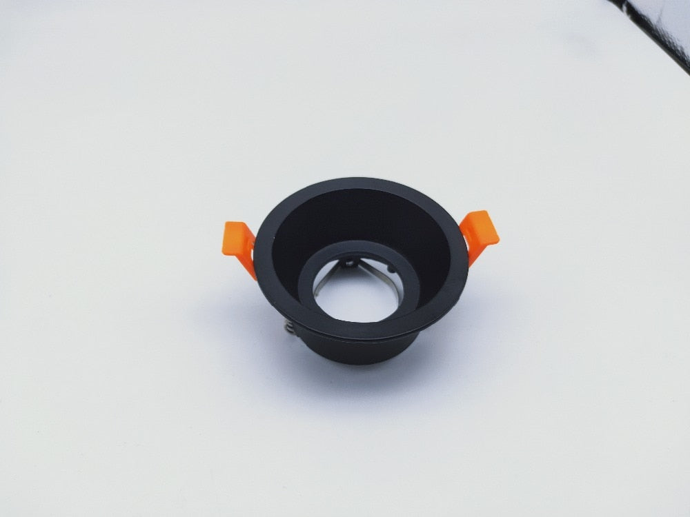 Round GU10 Recessed Downlight Replacement Kit Black MR16 Fitting Mounting Ceiling Spot Lights Frame GU5.3 Lamp Socket Holder
