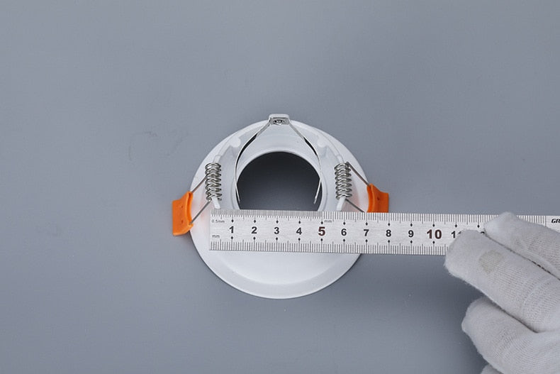 Round GU10 Recessed Downlight Replacement Kit Black MR16 Fitting Mounting Ceiling Spot Lights Frame GU5.3 Lamp Socket Holder