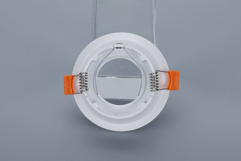 Round GU10 Recessed Downlight Replacement Kit Black MR16 Fitting Mounting Ceiling Spot Lights Frame GU5.3 Lamp Socket Holder