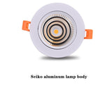 Dimmable LED COB Spotlight Ceiling lamp AC85-265V 5W 7W 9W 12W 15W 18W Aluminum recessed downlights round Led Spot Light