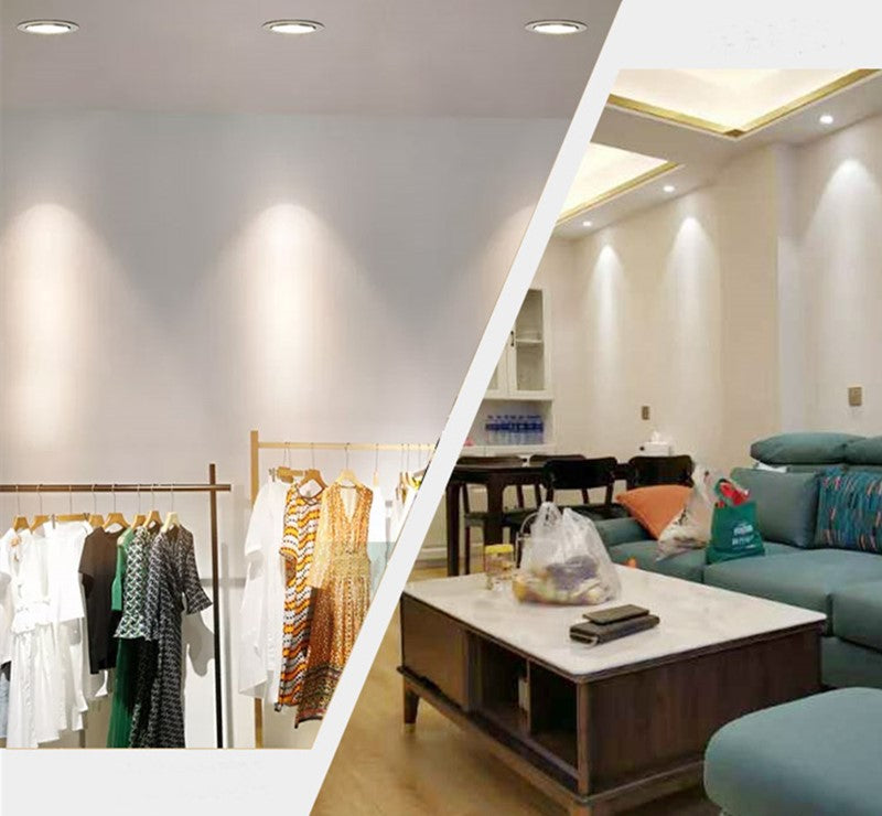 Dimmable LED COB Spotlight Ceiling lamp AC85-265V 5W 7W 9W 12W 15W 18W Aluminum recessed downlights round Led Spot Light