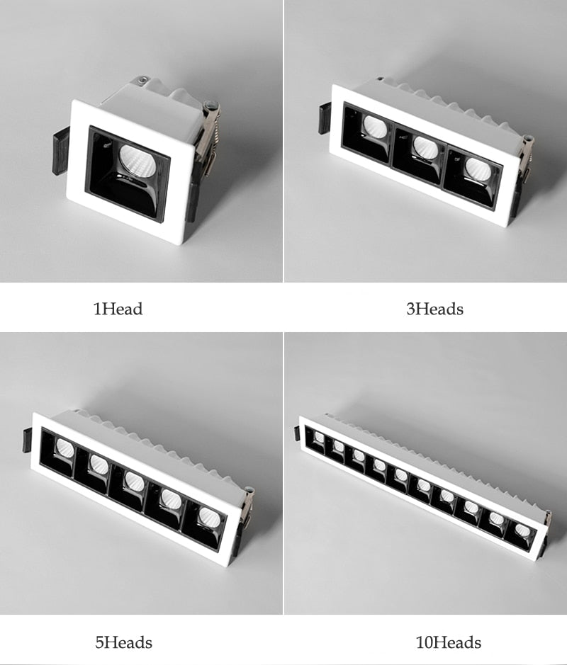 Dimmable COB LED Downlight 30W 20W 10W 6W 4W 2W Line Recessed Lamp 110V 220V Led Bulb Bedroom Kitchen Indoor Spot Lighting