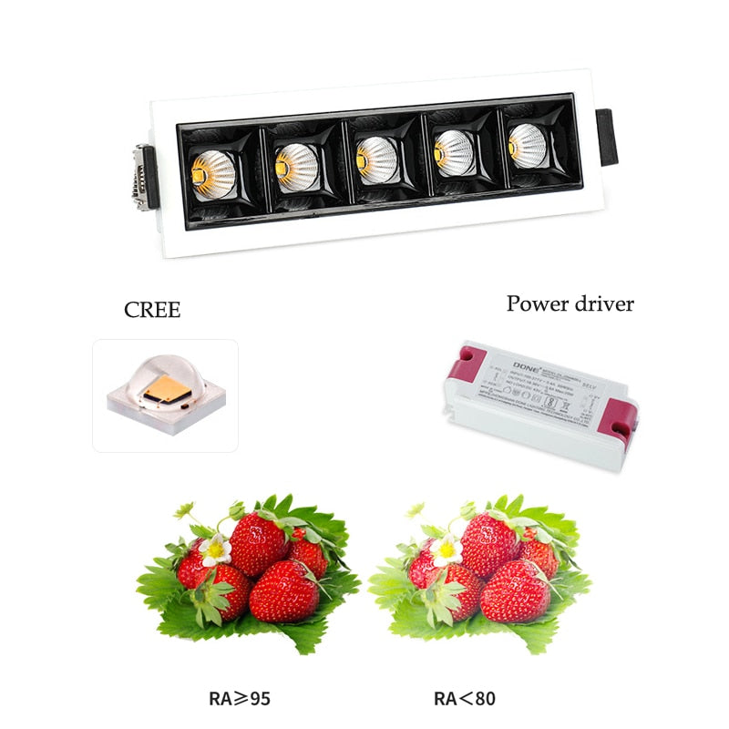 Dimmable COB LED Downlight 30W 20W 10W 6W 4W 2W Line Recessed Lamp 110V 220V Led Bulb Bedroom Kitchen Indoor Spot Lighting