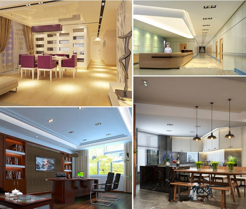 Super Bright Recessed square LED Dimmable Downlight COB 10W 20W 30w LED Spot light LED decoration Ceiling Lamp