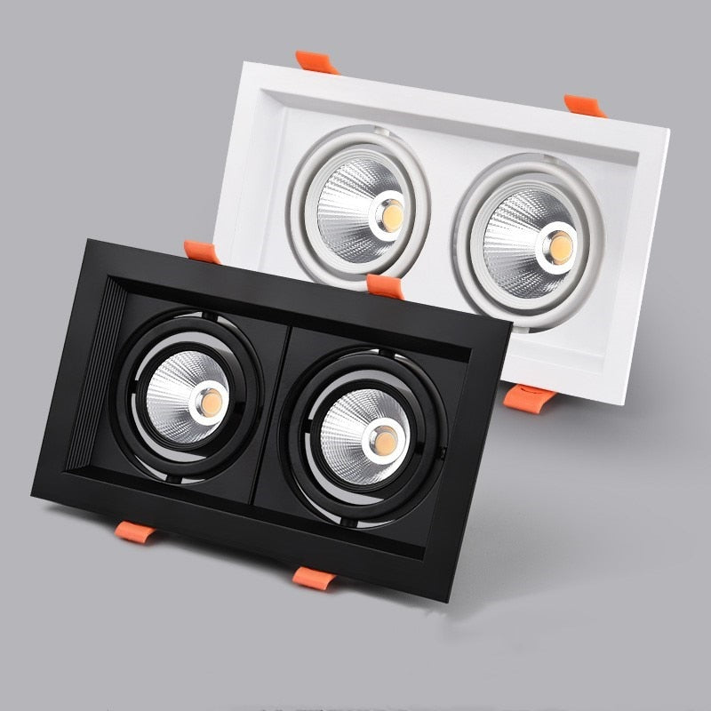 Super Bright Recessed square LED Dimmable Downlight COB 10W 20W 30w LED Spot light LED decoration Ceiling Lamp