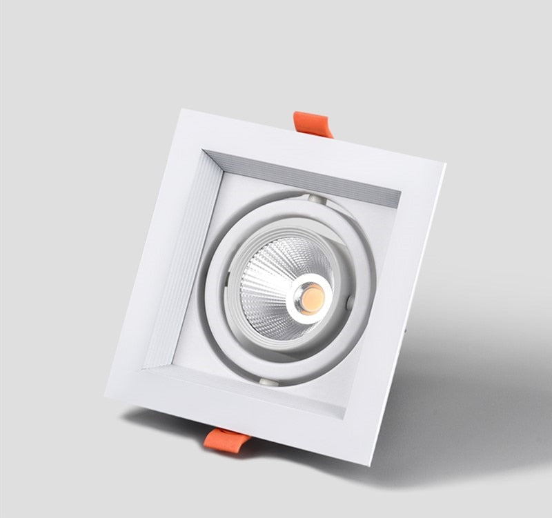 Super Bright Recessed square LED Dimmable Downlight COB 10W 20W 30w LED Spot light LED decoration Ceiling Lamp
