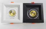 Super Bright Recessed square LED Dimmable Downlight COB 10W 20W 30w LED Spot light LED decoration Ceiling Lamp