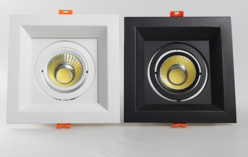 Super Bright Recessed square LED Dimmable Downlight COB 10W 20W 30w LED Spot light LED decoration Ceiling Lamp