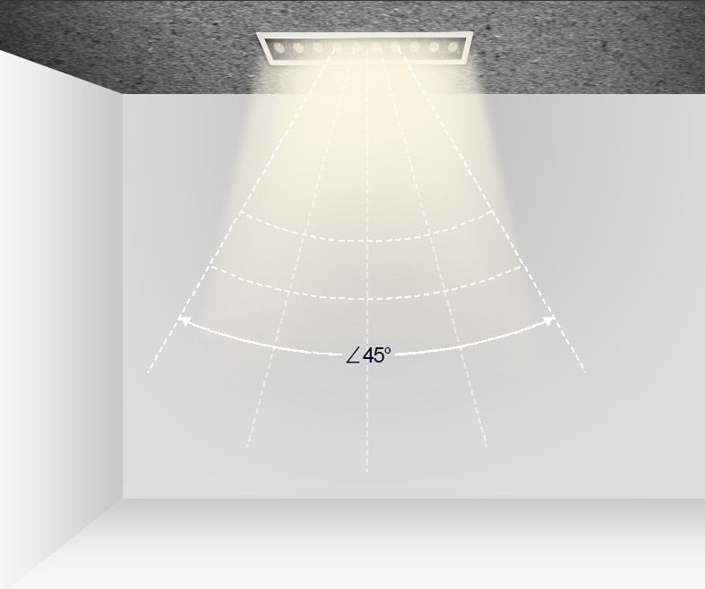 Dimmable LED Downlight Spot Light line light bar creative linear long strip CRI&gt;85 living room corridor light Recessed Light