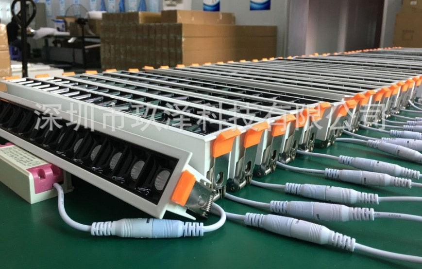 Dimmable LED Downlight Spot Light line light bar creative linear long strip CRI>85 living room corridor light Recessed Light