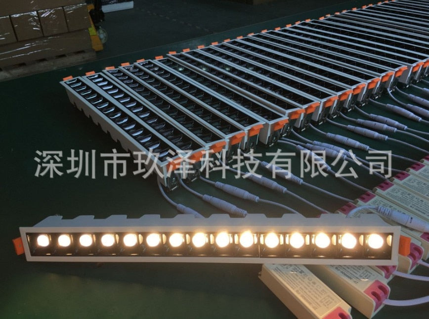 Dimmable LED Downlight Spot Light line light bar creative linear long strip CRI&gt;85 living room corridor light Recessed Light