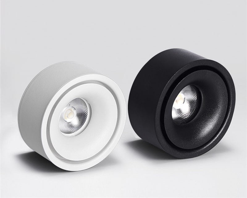 Round Surface Mounted LED Downlights 7W 10W 12W 15W Ceiling Lamps Spot Light 110V/220V driverless Down Light