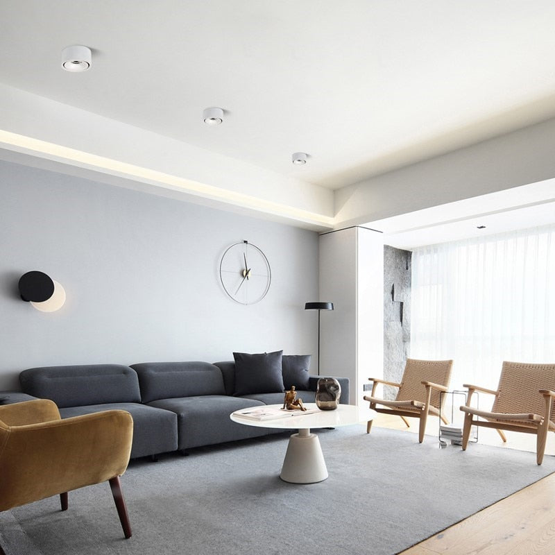 Round Surface Mounted LED Downlights 7W 10W 12W 15W Ceiling Lamps Spot Light 110V/220V driverless Down Light