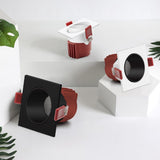 DBF Angle Adjust Square Anti-Glare LED Recessed Downlight 7W 12W 15W Honeycomb Nest Lens Ceiling Spot Light Kitchen Living Room