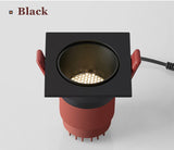 DBF Angle Adjust Square Anti-Glare LED Recessed Downlight 7W 12W 15W Honeycomb Nest Lens Ceiling Spot Light Kitchen Living Room