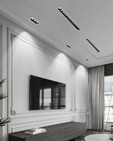 Square dimming 2W/4W/6W/10W/20W/30W LED spotlight line light bar creative linear long strip living room corridor light downlight