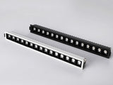 Square dimming 2W/4W/6W/10W/20W/30W LED spotlight line light bar creative linear long strip living room corridor light downlight