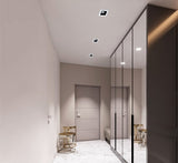 Square dimming 2W/4W/6W/10W/20W/30W LED spotlight line light bar creative linear long strip living room corridor light downlight