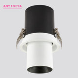 NEW LED Aluminum recessed COB dimmable Rotating Downlight AC85-265V 9W 12W 15W LED Ceiling Lamp Spot Lights Indoor Lighting