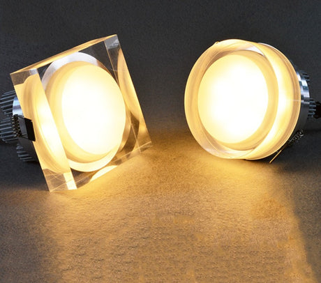 Crystal LED downlight 5W 10W 12W spot light LED 110V 220V recessed LED lamp for home decoration led Recessed ceiling lamp