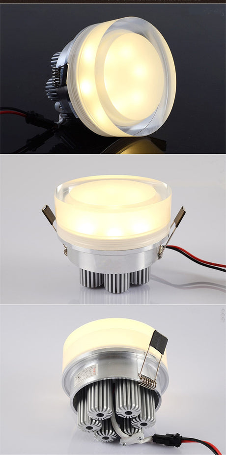 Crystal LED downlight 5W 10W 12W spot light LED 110V 220V recessed LED lamp for home decoration led Recessed ceiling lamp
