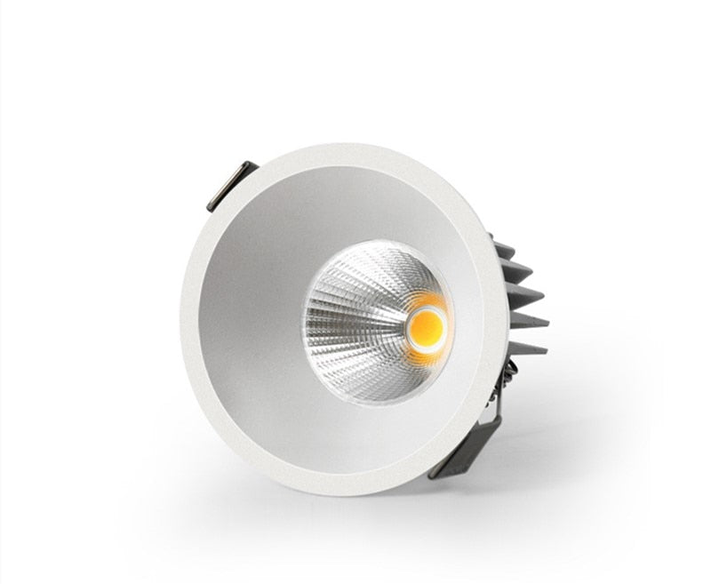 Super Bright Anti Glare Recessed Dimmable COB LED Downlights 7W 9W 12W 15W LED Ceiling Spot Lights AC85~265V Background Lighting