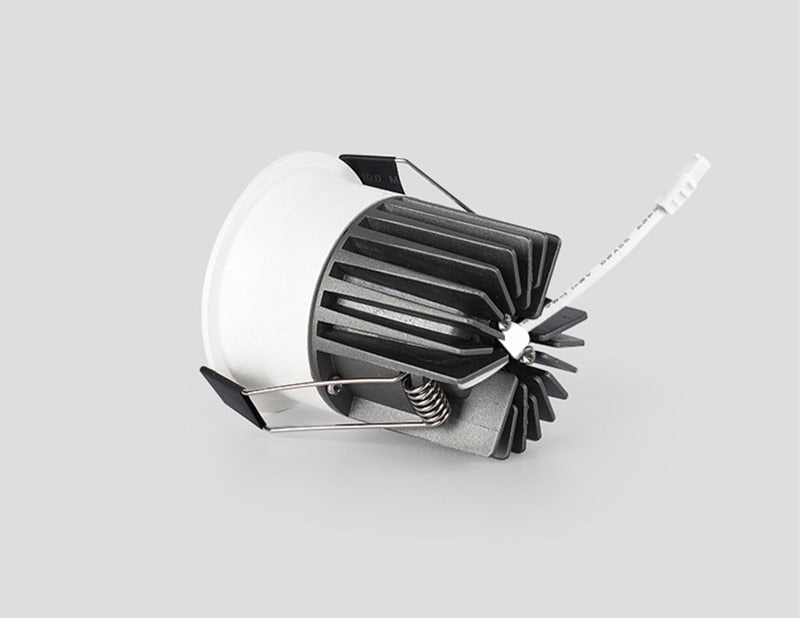 Super Bright Anti Glare Recessed Dimmable COB LED Downlights 7W 9W 12W 15W LED Ceiling Spot Lights AC85~265V Background Lighting