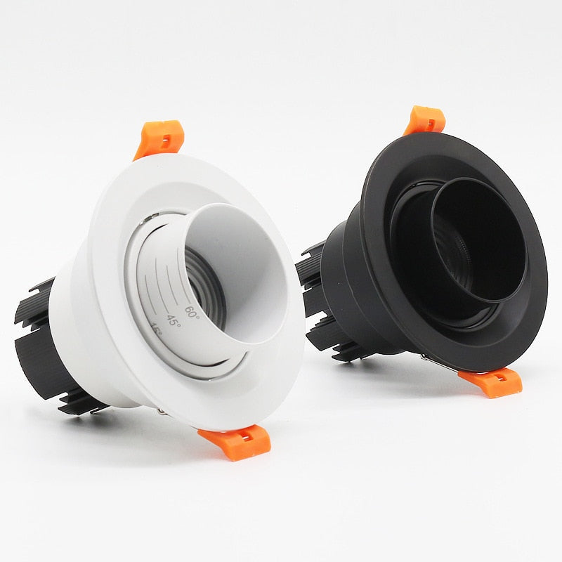 Dimmable LED Embedded Zoom 15-60 degrees COB Downlights 9W 12W 15W 20W 30W 35W Ceiling Lamp Spot Lights 85-265V Indoor lighting