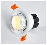 Dimmable LED Embedded Zoom 15-60 degrees COB Downlights 9W 12W 15W 20W 30W 35W Ceiling Lamp Spot Lights 85-265V Indoor lighting