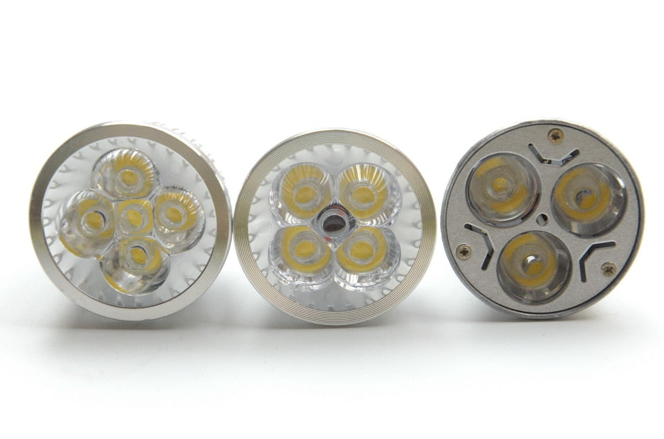 Super Bright 9W 4W 5W 3W GU10 LED Bulbs Light 110V 220V Dimmable Led Spotlights Warm/Cool White GU10 base LED downlight