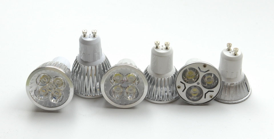 Super Bright 9W 4W 5W 3W GU10 LED Bulbs Light 110V 220V Dimmable Led Spotlights Warm/Cool White GU10 base LED downlight