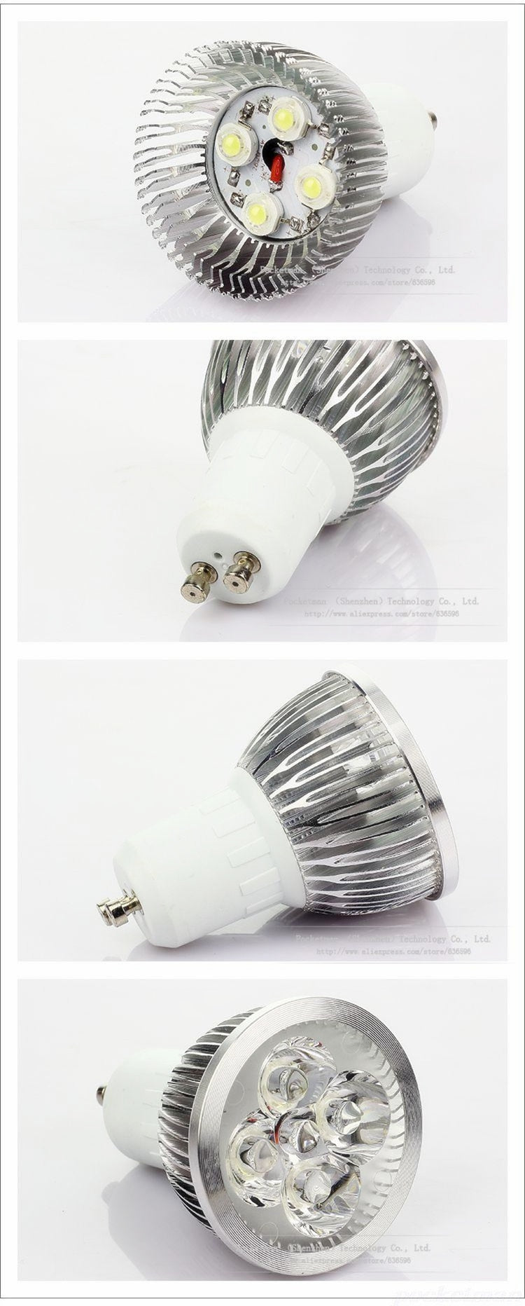 Super Bright 9W 4W 5W 3W GU10 LED Bulbs Light 110V 220V Dimmable Led Spotlights Warm/Cool White GU10 base LED downlight