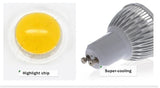 Super Bright 9W 4W 5W 3W GU10 LED Bulbs Light 110V 220V Dimmable Led Spotlights Warm/Cool White GU10 base LED downlight